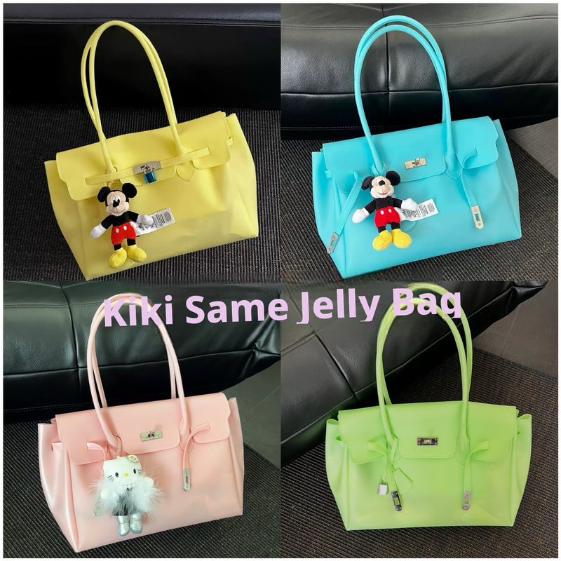 Jellyfirkin New Summer Kiiikiii Jelly Bag Medium Shoulder Tote - Image 3