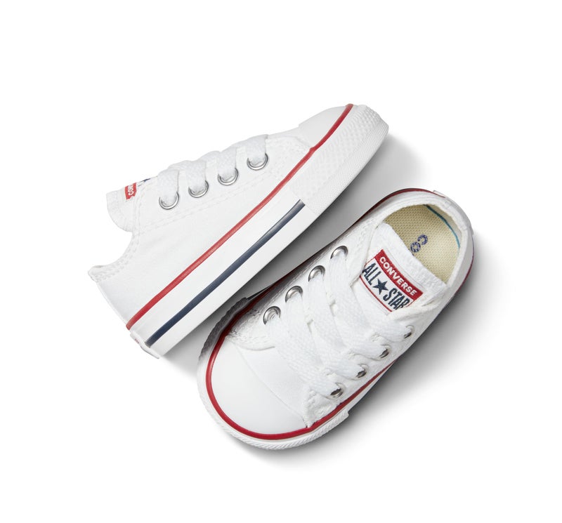 Converse Kids' Chuck Taylor All Star Low Top, Optical White, 6 Toddler - Image 4