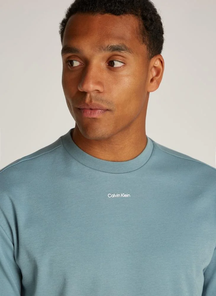 كالفن كلاين Logo Crew Neck Interlock T-Shirt