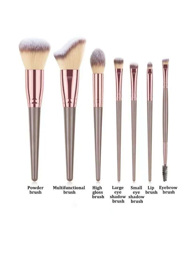 7 Pieces Makeup Multi Use Brush Set - Image 4
