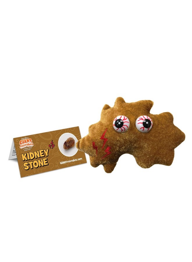 Giant Microbes GIANTmicrobes Kidney Stone Plush - Learn About The Kidney and Health with This Memorable Gift for Family, Friends, Doctors, Nurses, Educators and Anyone with a Healthy Sense of Humor - Image 1