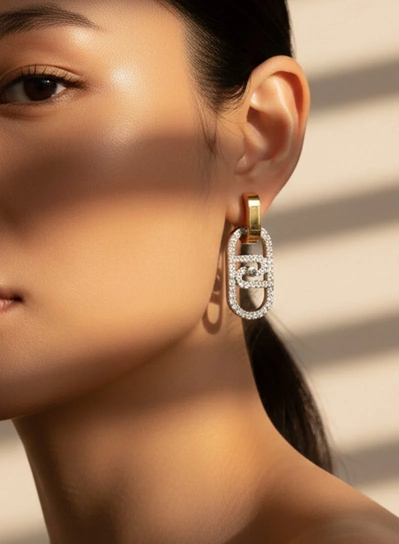 Liu Jo  Liu Jo LJ OG Doutone Earrings for Women | Best Price UAE