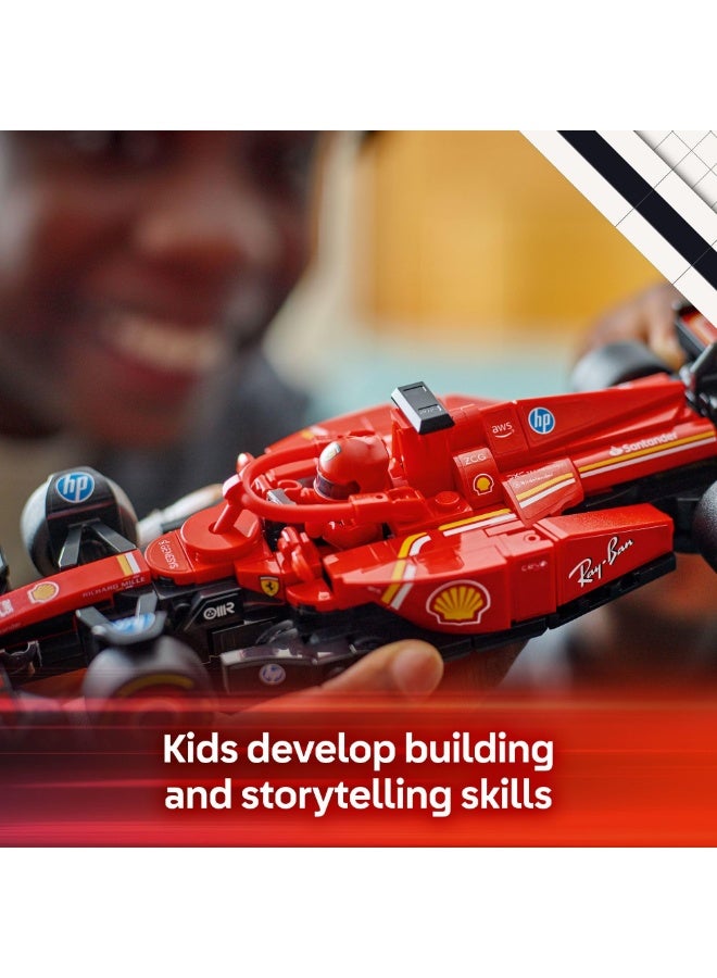 Ferrari Speed Champions Ferrari SF-24 F1 Race Car Toy with a Collectible Formula 1 Driver Minifigure - Model Kits for 18+ Year Old Boys & Girls or Adult Motorsport Fans 77242 - Image 5