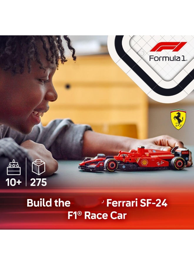 Ferrari Speed Champions Ferrari SF-24 F1 Race Car Toy with a Collectible Formula 1 Driver Minifigure - Model Kits for 18+ Year Old Boys & Girls or Adult Motorsport Fans 77242 - Image 2