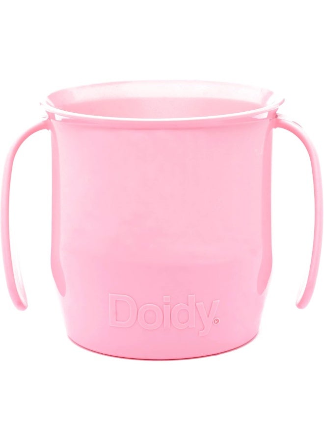 Doidy Pink Sippy Training Cup - 1 fl oz, Polyethylene, Oval, Microwave Safe, BPA Free - Image 2
