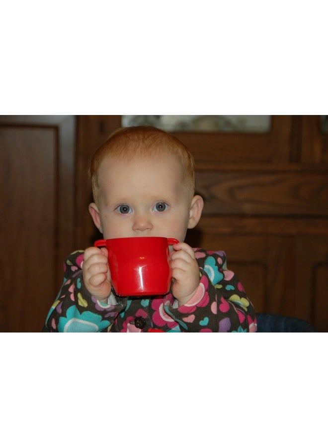 Doidy Pink Sippy Training Cup - 1 fl oz, Polyethylene, Oval, Microwave Safe, BPA Free - Image 3