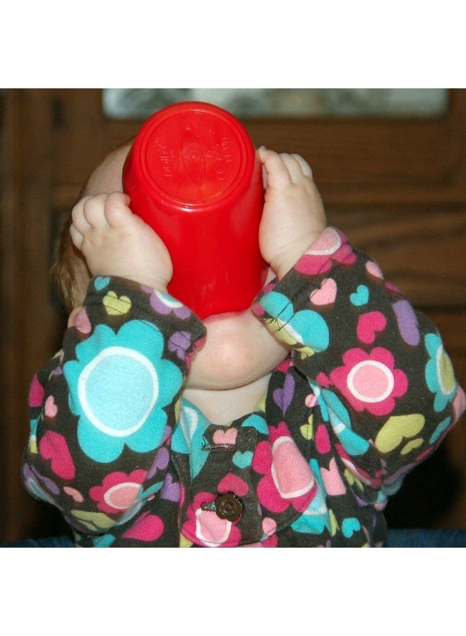 Doidy Pink Sippy Training Cup - 1 fl oz, Polyethylene, Oval, Microwave Safe, BPA Free - Image 4