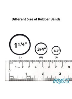 HOYOLS 1/2 Inch Small Rubber Bands For Hair Ties Assorted Color Rainbow Elastics Mini Reusable Rubberband For Braids Braiding Colorful For Baby Girl Infants Toddler Supplies 1000Pcs (S) Latex Free  - Image 5