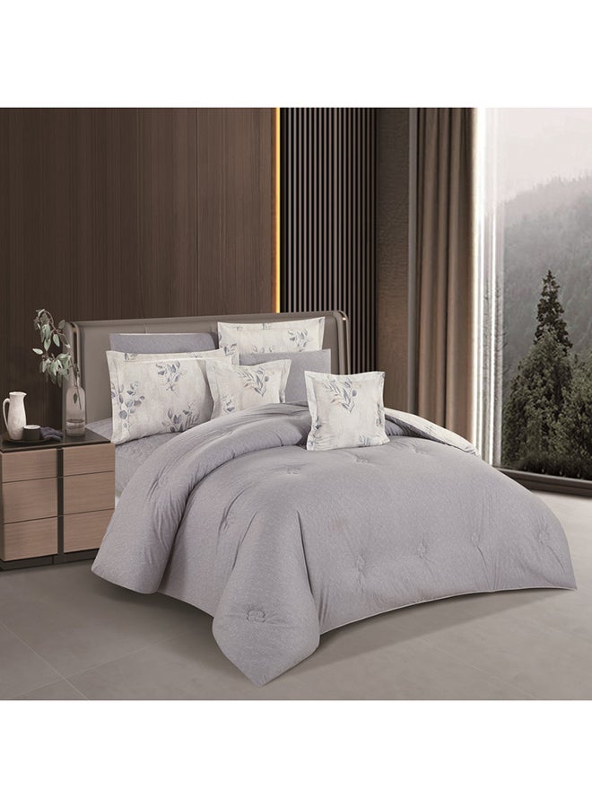 ليفور طقم لحاف من هورس  كلاسيك قطن فاخر 100٪ بنقشة الزهور 8قطع - Image 3