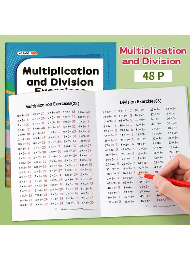 كتاب تمارين الجمع والطرح والضرب والقسمة كتاب الرياضيات التعليمي - Image 2