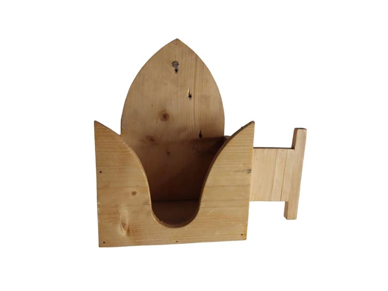 Glitz Wooden Iron Press Holder Solid Wood Press Machine Holder Rack for Laundry and Home - Image 2