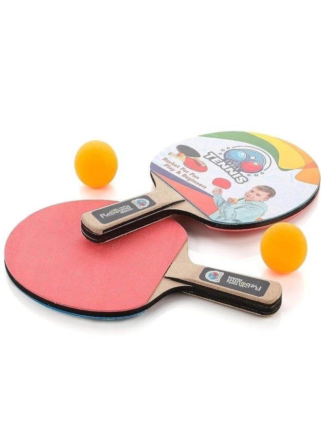 HARIRUP Table Tennis Training Set with Rebound Base, 2 Rackets, 2 Balls, Indoor Solo Practice Kit| Parent Child Interaction Indoor Toys| Solo Tennis Trainer - Image 3
