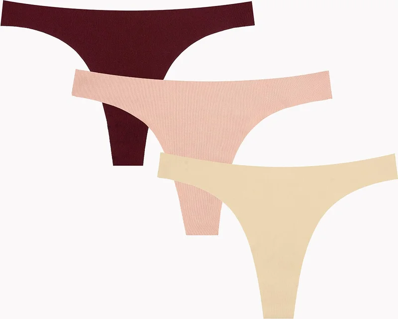 NBB Ten Burgundy Cappuccino 3-Piece Laser Cut Thong