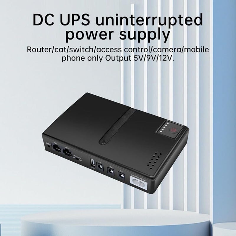 Smart UPS Battery Backup System 1018L 5V 9V 12V DC Power Supply for Router Modem EU Size - Image 4