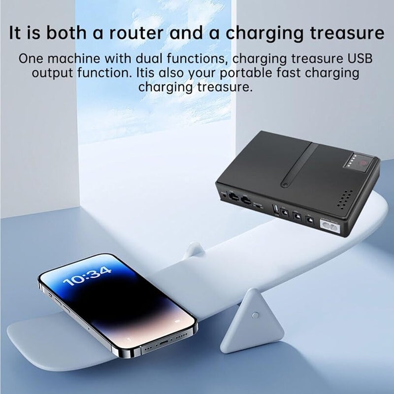 Smart UPS Battery Backup System 1018L 5V 9V 12V DC Power Supply for Router Modem EU Size - Image 5