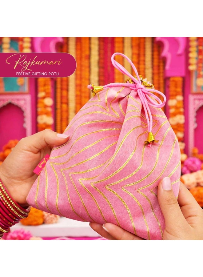 Parul Garg Beauty Signature Shringar Glam Pack | Bindi Book, Sindoor & Pink Potli | Festive Gift Set for Women | Bridal Makeup & Gifting Combo for Women - Image 3