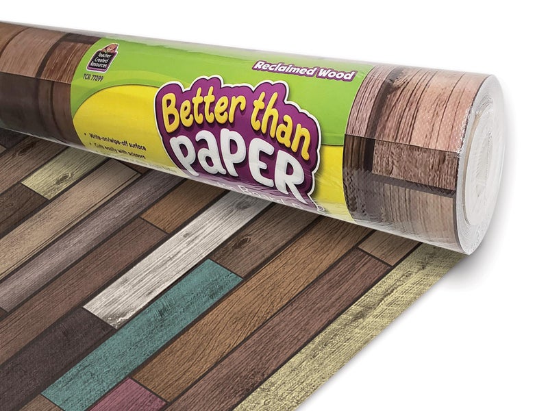 Teacher Created Resources Reclaimed Wood Better Than Paper Bulletin Board Roll (TCR77399) - Image 1