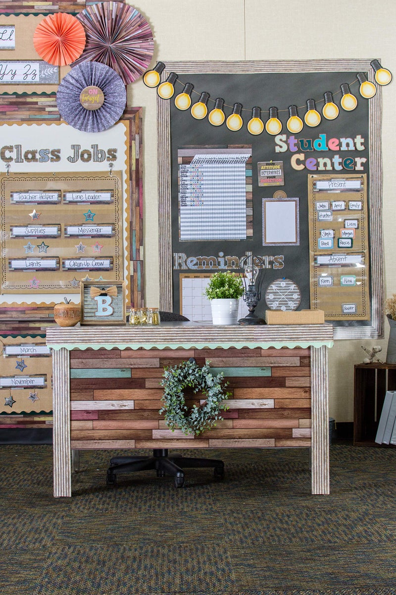 Teacher Created Resources Reclaimed Wood Better Than Paper Bulletin Board Roll (TCR77399) - Image 5