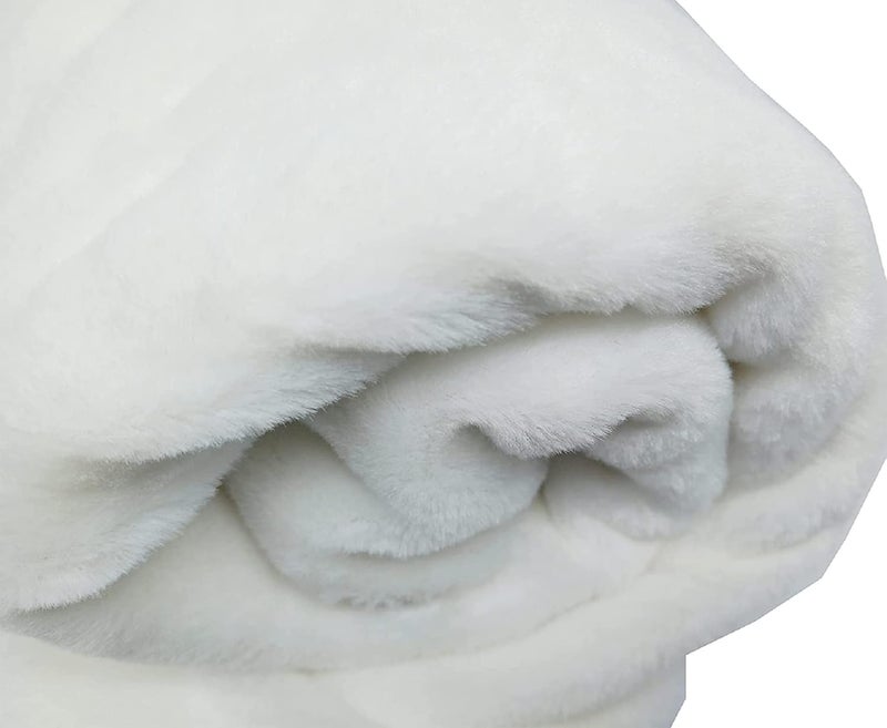 PRANSUNITA PRANSUNITA Super Soft Carpet Fur Cloth Size 38 x 32 Hair Length 10mm Used for Dresses Home Furnishing Soft Toys Making and Jackets Etc Color Cream - Image 2