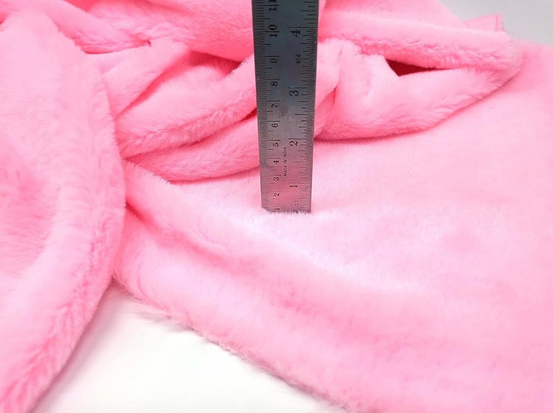 PRANSUNITA PRANSUNITA Super Soft Carpet Fur Cloth Size 38 x 32 Hair Length 10mm Used for Dresses Home Furnishing Soft Toys Making and Jackets Etc Color Cream - Image 3