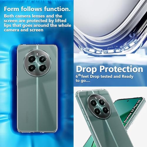 SPAZY CASE Silicone Realme Narzo 70 Pro 5G / Narzo 70 5G / Realme 12 Plus 5G / Realme P1 5G Back Cover|Protective Soft Transparent Shockproof Hybrid Protection Back Case Cover - Image 2