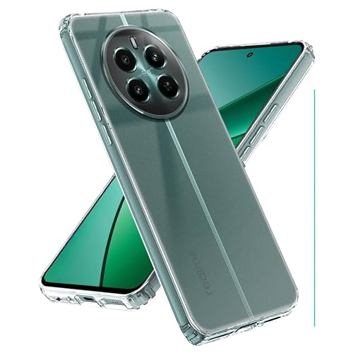SPAZY CASE Silicone Realme Narzo 70 Pro 5G / Narzo 70 5G / Realme 12 Plus 5G / Realme P1 5G Back Cover|Protective Soft Transparent Shockproof Hybrid Protection Back Case Cover - Image 1