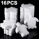 BOAO Boao 16 Pieces Creamy Oil Absorbing Scum Sponge for Hot Tub Swimming Pool and Spa (Sea Turtle-Shaped)  - Image 1