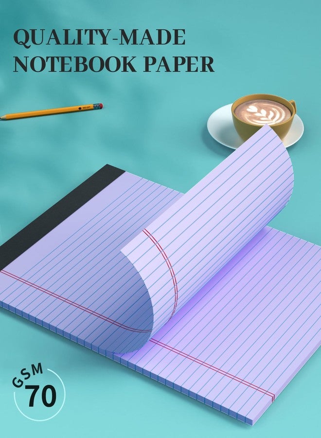 Aidunmis Colored Legal Pads, 3 Pack Writing Pads 8.5 x 11, Pink Note Pads 8.5 x 11 College Ruled, Easy Tear-Off, Note Pads Lined Paper Pads 8-1/2 x 11 Notebook Paper for Office Supplies, 25 Sheets/Pad - Image 4