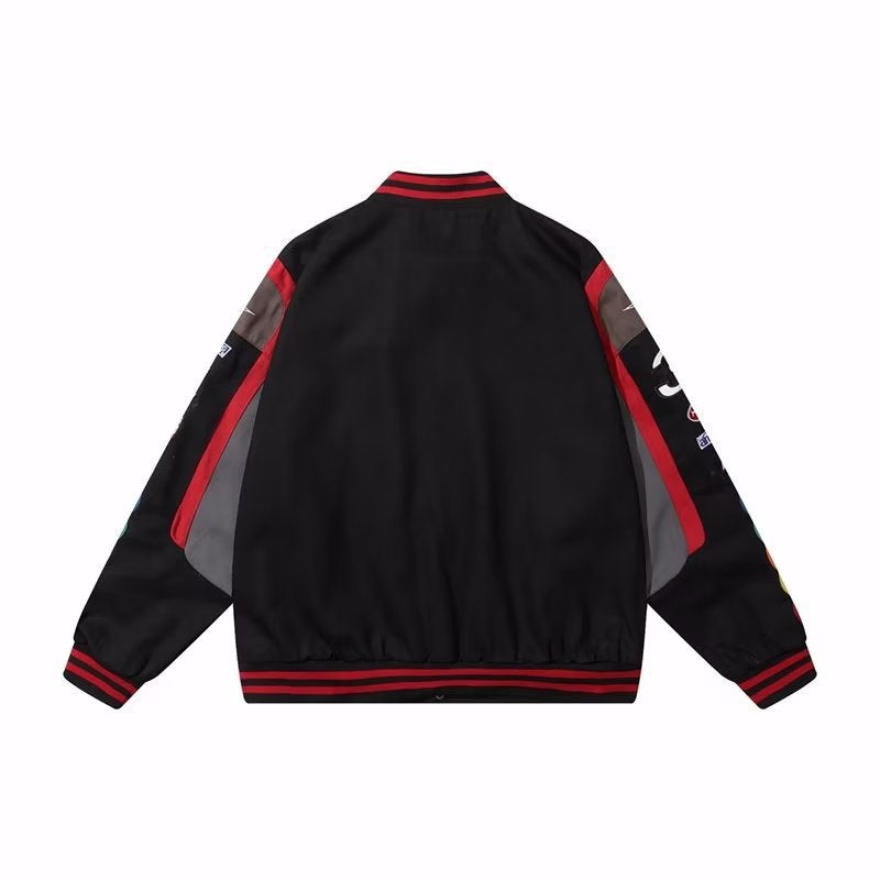 Embroidered Baseball Suit Jacket American Vintage Ins Trendy Brand Hip Hop Couple Jacket Top - Image 5