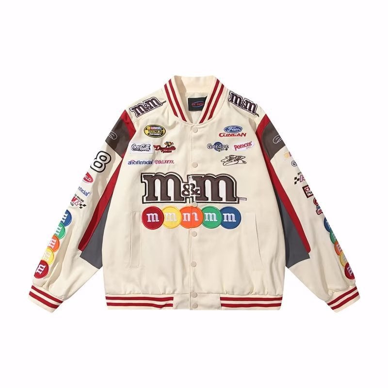 Embroidered Baseball Suit Jacket American Vintage Ins Trendy Brand Hip Hop Couple Jacket Top - Image 1
