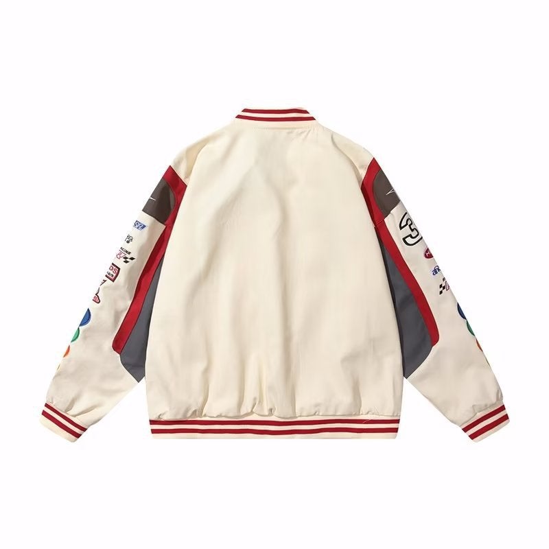 Embroidered Baseball Suit Jacket American Vintage Ins Trendy Brand Hip Hop Couple Jacket Top - Image 3