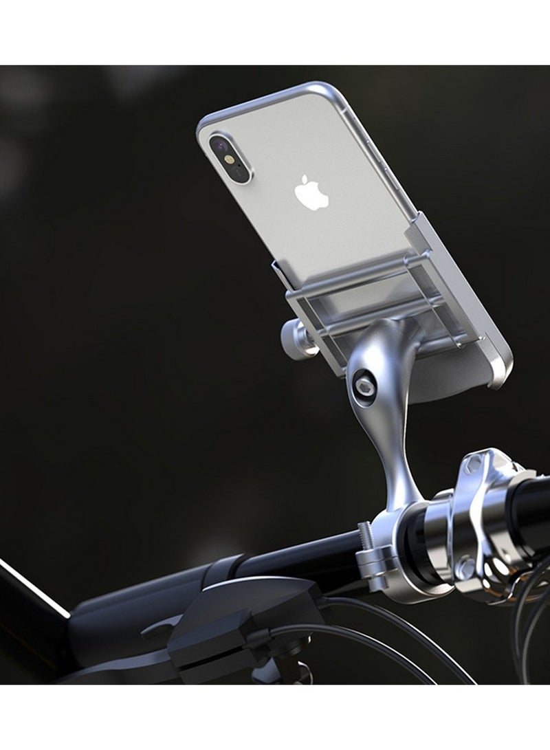 Bills Adjustable Handlebar Cell Phone Holder,Aluminium Bike Phone Mount, Universal Mobile Holder for Bike, Motorcycle Bicycle Handlebar Cradle, Bike Phone Holder Compatible with All Phones - Image 1