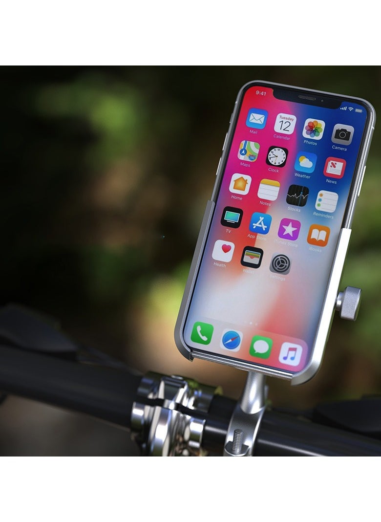 Bills - Adjustable Handlebar Cell Phone Holder,Aluminium Bike Phone Mount, Universal Mobile Holder for Bike, Motorcycle Bicycle Handlebar Cradle, Bike Phone Holder Compatible with All Phones - Image 1