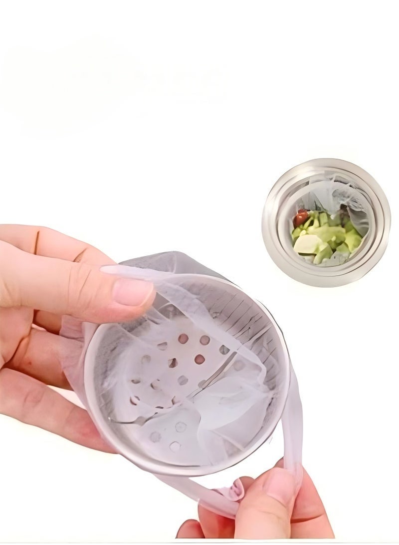 100 Pcs Disposable Kitchen Sink Strainer Mesh Bags, Anti-blocking Drain Garbage Net - Image 2