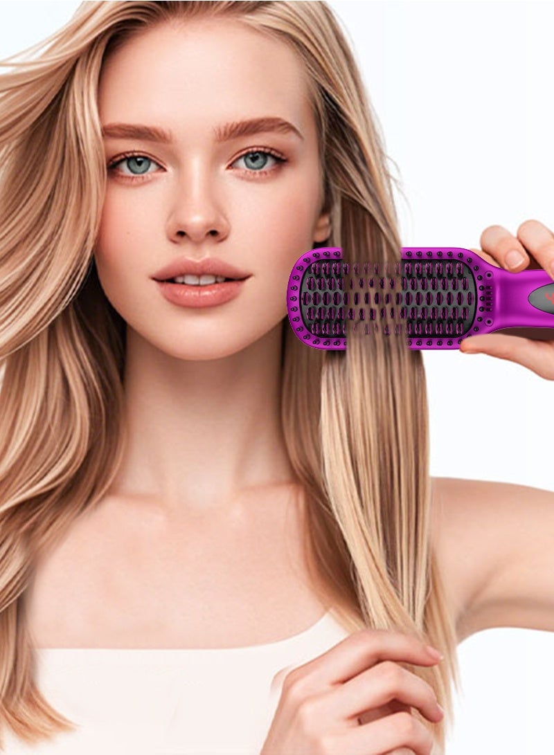 BESTIS Hair Straightening Brush Comb with Fast Heating Ceramic Technology Thermal Beard Comb Brush Electric Hot Straightening Comb - Image 2