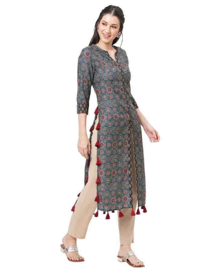 #Be Boho Kurti With Tassels