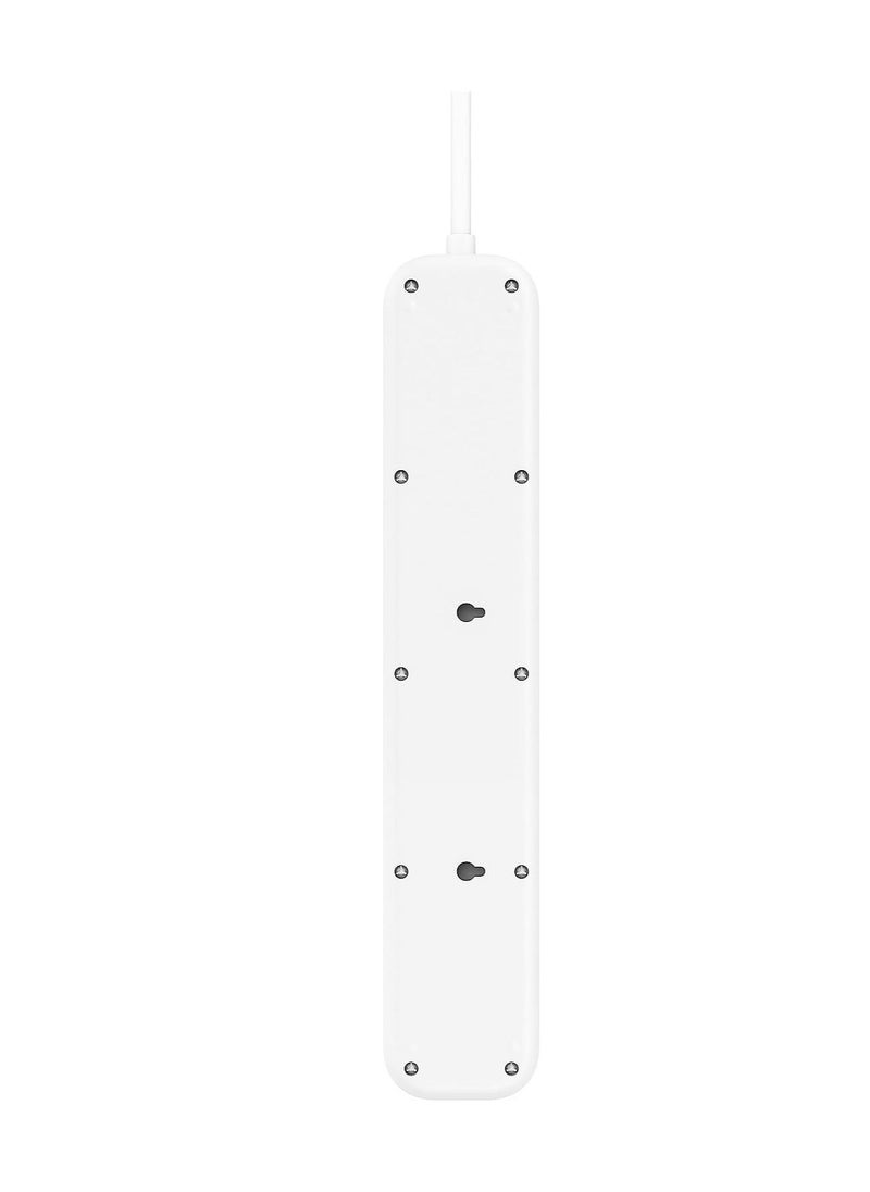 Belkin 4-Outlet Surge Protector Power Strip, Wall-Mountable with 4 AC Outlets, 2M Power Cord, & Green Indicator Light - USB-C Port & USB-A Port w/USB-C PD Fast Charging - 525 Joules of Protection - pzsku/ZC89D4B19773EC22BF2BCZ/45/_/1689149594/061742fb-337f-40bb-9bd9-d49e1a3b55e0