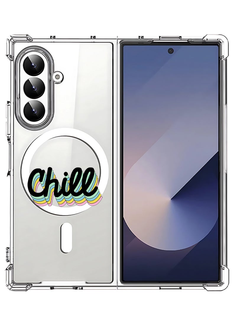 Theodor Magnetic Case for Samsung Galaxy Z Fold 7 Compatible with MagSafe Wireless Charging, Shockproof Phone Bumper Cover Chill - Image 1