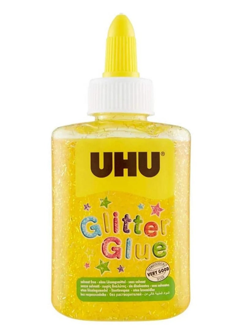 يو إتش يو صمغ جليتر أصفر زجاجة 88.5 مل - Image 1