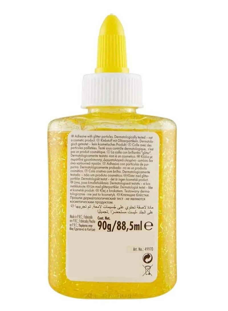 يو إتش يو صمغ جليتر أصفر زجاجة 88.5 مل - Image 2