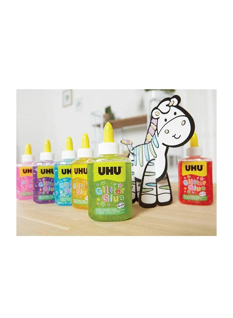 يو إتش يو صمغ جليتر أصفر زجاجة 88.5 مل - Image 5