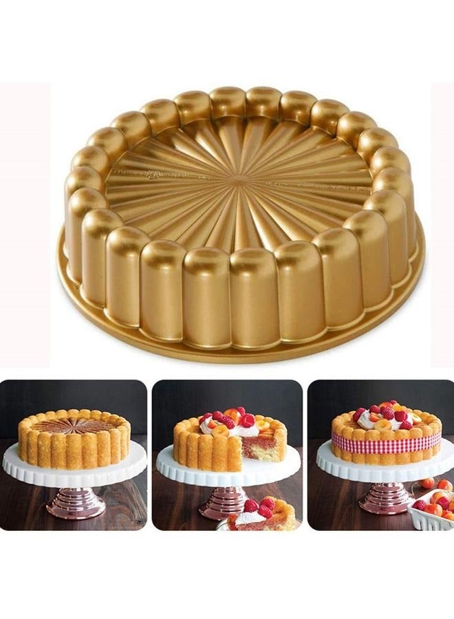 قالب كيك شارلوت جرانيت - قالب كيك شارلوت، قالب كيك من الألومنيوم، إكسسوارات مطبخ ديكور زفاف ثلاثي الأبعاد - Image 1