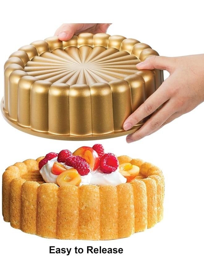 قالب كيك شارلوت جرانيت - قالب كيك شارلوت، قالب كيك من الألومنيوم، إكسسوارات مطبخ ديكور زفاف ثلاثي الأبعاد - Image 4