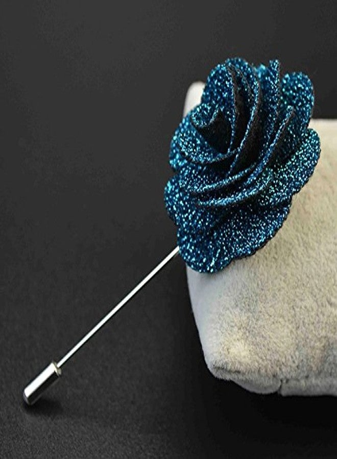 DEEPERFETTO Handmade Rose Flower Lapel PIN Boutonniere Brooch for Men - Image 4
