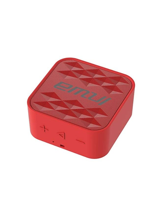 INWA - Wireless Bluetooth Speaker Mini Sound Blaster Portable Outdoor IPX7 Waterproof Stereo Music Support TF Card/AUX Built-in Mic (Red) - Image 1