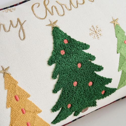 HOMFREEST Christmas Tree Pillow Covers 12x20 Inch Merry Christmas Green Trees Throw Pillows Xmax Winter Holiday Outdoor Cushion Cases for Sofa Couch Home Decor - Image 4