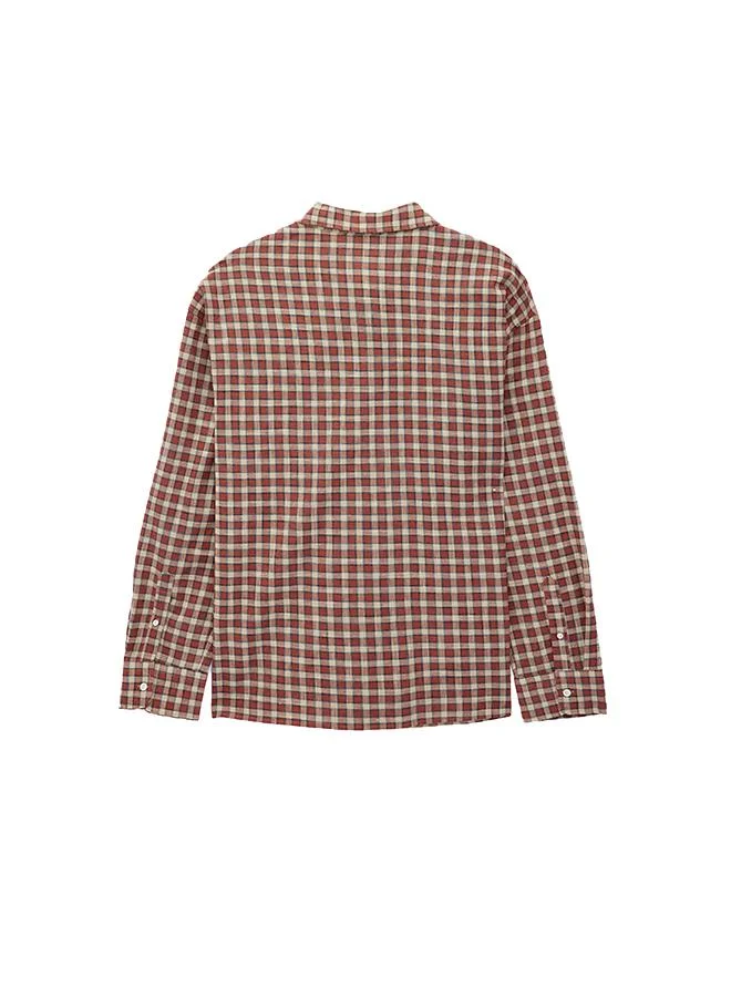 Koton  Long Sleeve Checked Shirt for Men | Best Price UAE