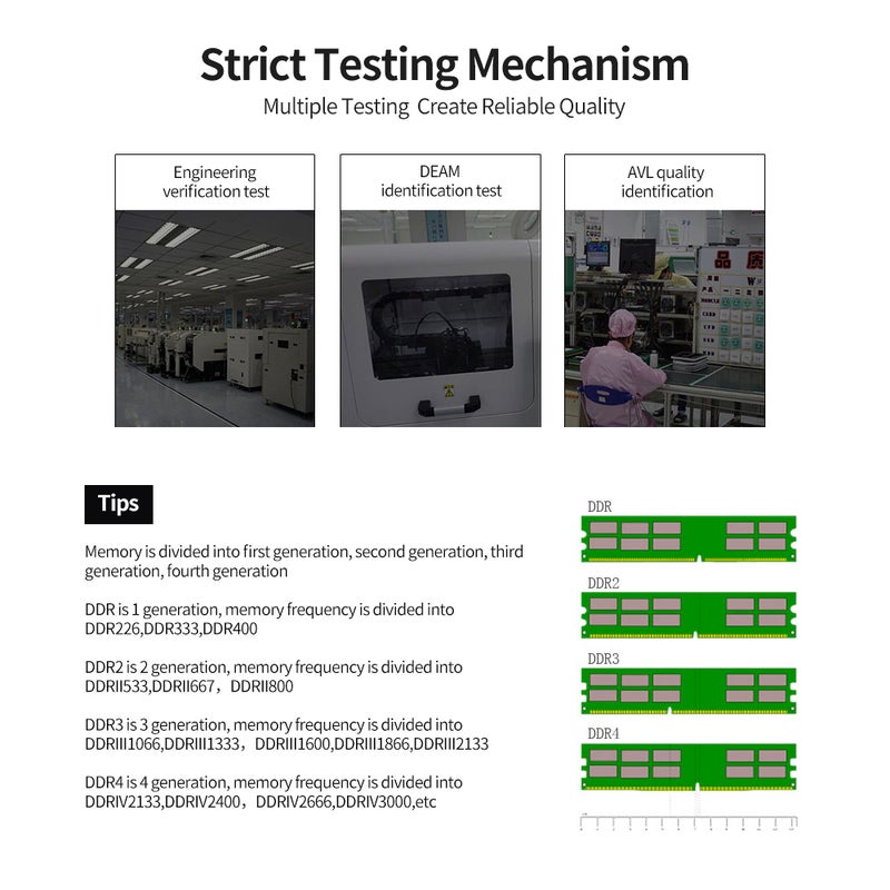 Vaseky 8G Memory DDR3 1600 8G Desktop Memory High Speed Read/Write Noiseless Desktop Memory DDR3 1600MHz For AMD - Image 3