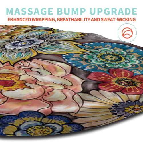 Kuosgm Ergonomic Mouse Pad Wrist Support with Memory Foam Massage Bulge, Carpal Tunnel Pain Relief Mousepad Wrist Rest for Mouse(12x8 inch, Blooming) - Image 3