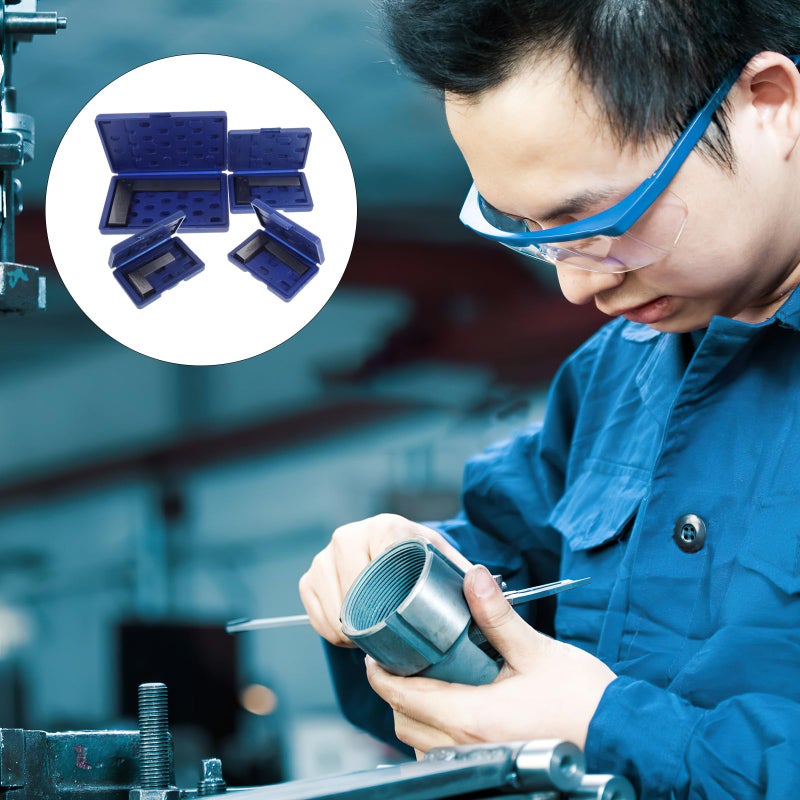 L Shaped Carpenter Square Set 4 Pieces Precision 90 Degree Right Angle Measuring Tool - Image 5